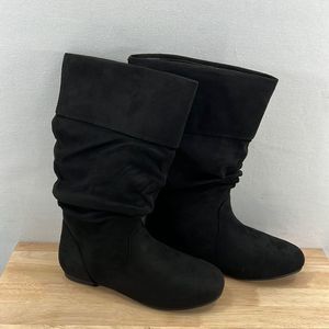 Journee Collection  Wide Calf Shelley-3 Boot- Black- size 7.5- NIB